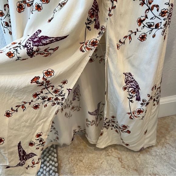 DR2 By Daniel Rain Ivory Bird Print Long Sleeve Dress - Picture 8 of 13